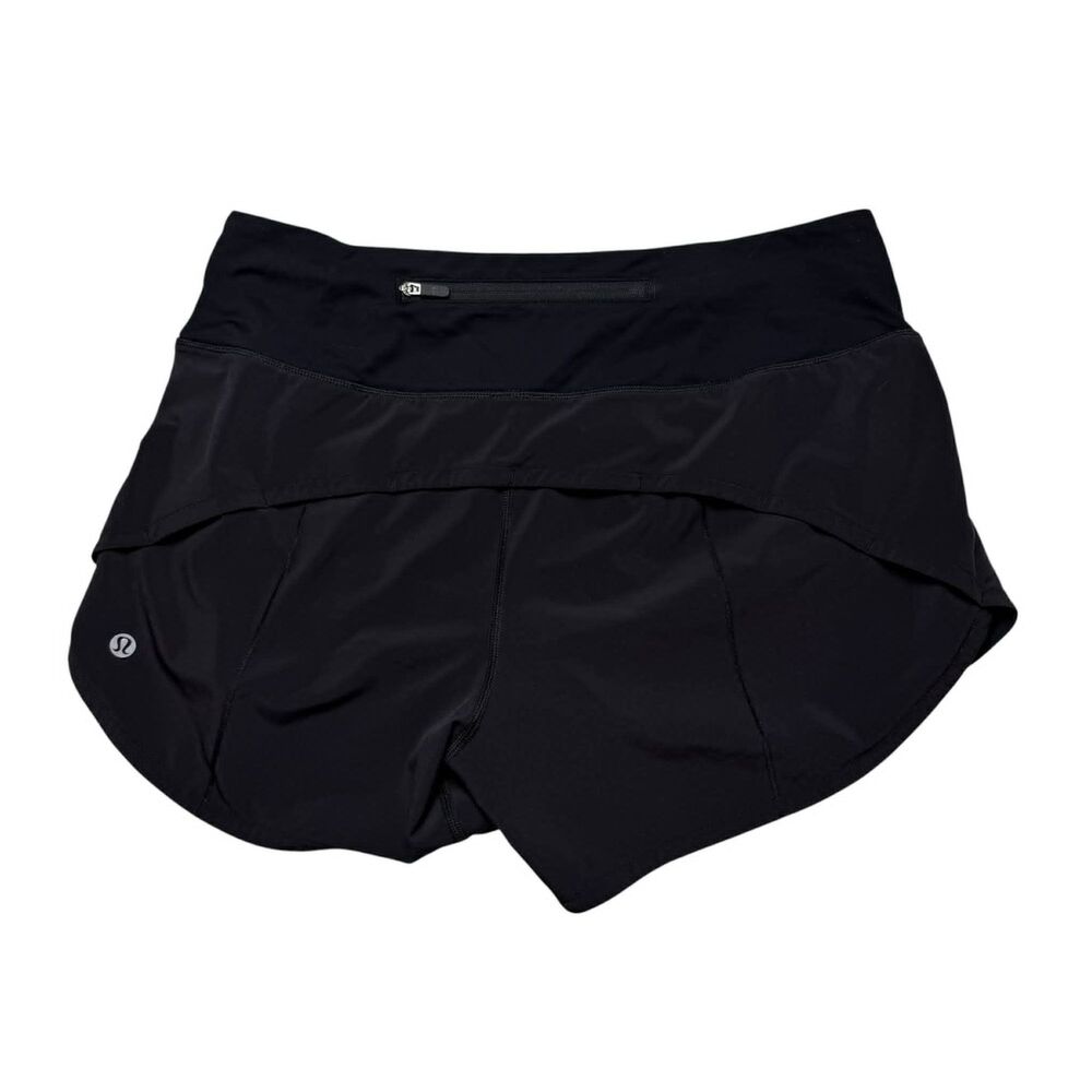 Lululemon Speed Up Mid-Rise Short 4" Black - Picture 4 of 7